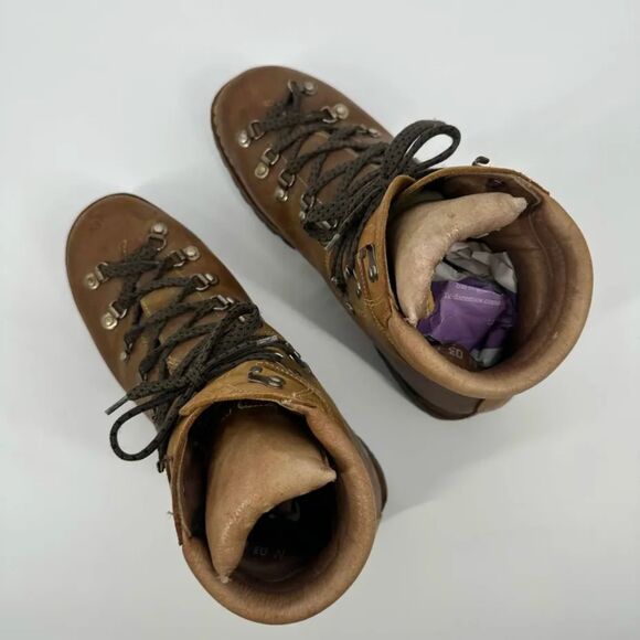 Vintage PMS By Gronell Italian Made Mountaineering Hiking Boots Size 11M main image 4